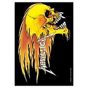 Metallica Skull and Flame Fabric Poster Wall Hanging